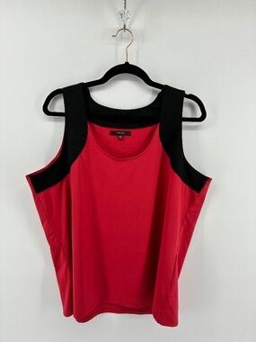 MASSIVE $10 SALE Red Black Details Tank Top
